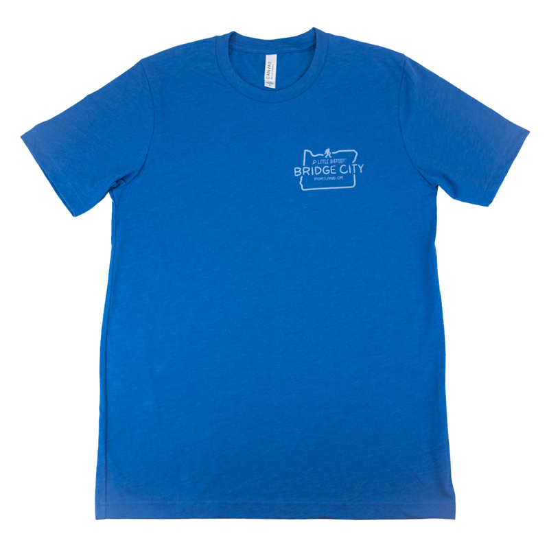 Load image into Gallery viewer, Find Little Bigfoot Bridge City T-Shirt front
