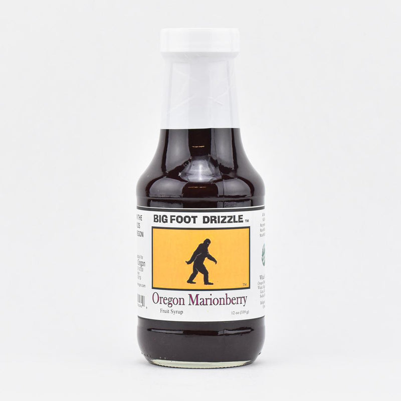 Load image into Gallery viewer, Big foot drizzle oregon marionberry fruit syrup front of bottle

