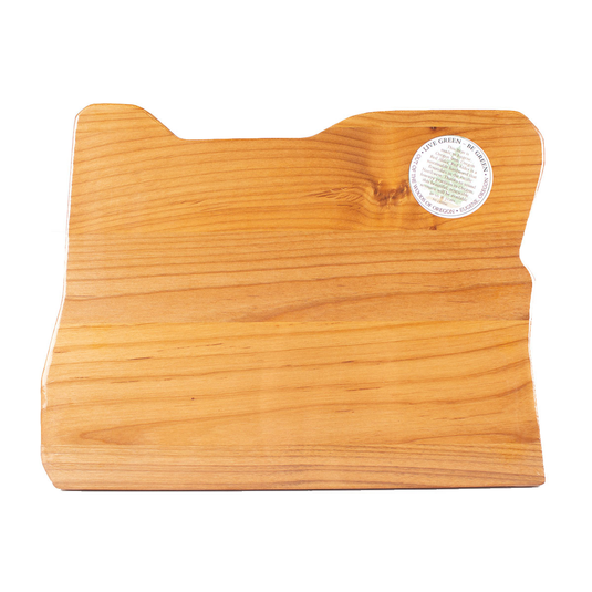 Out of the Woods Oregon Shaped Cutting Board