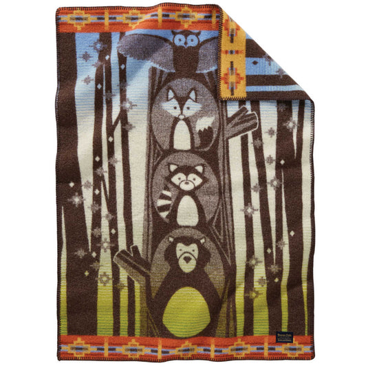 Pendleton Woodland Neighbors Wool Baby Blanket