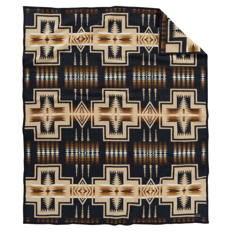 Load image into Gallery viewer, Pendleton Oxford Harding Jacquard Wool Blanket Twin Front
