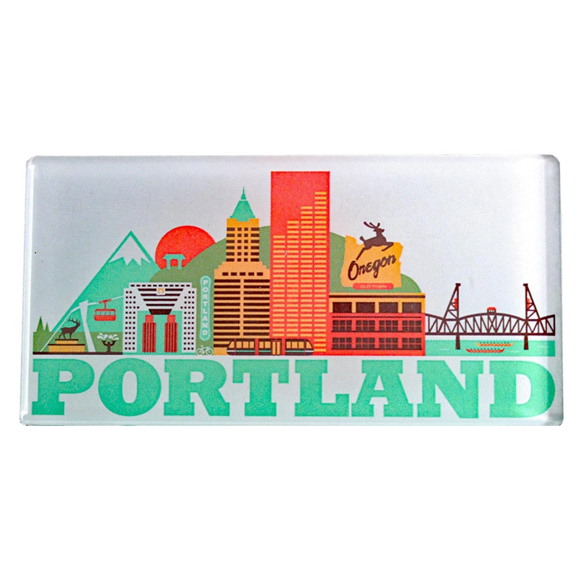 Portland City Skyline Made In Oregon