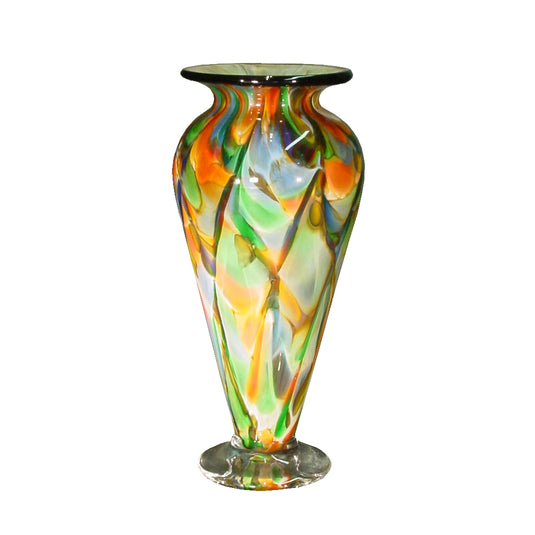 Small Traditional Vase Spotty Yellow