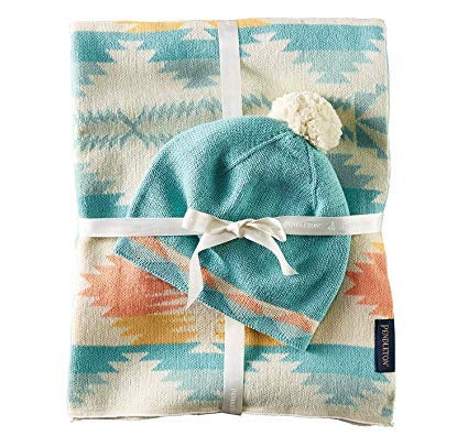 Load image into Gallery viewer, Pendleton Falcon Cove Knit Baby Blanket Set
