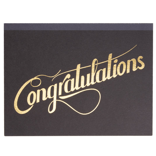 Gold Foil Congratulations Card front
