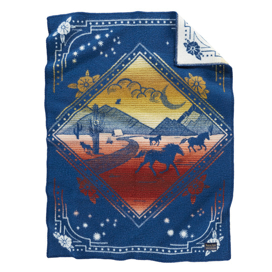 Pendleton Blue Wind Rivers Crib Blanket