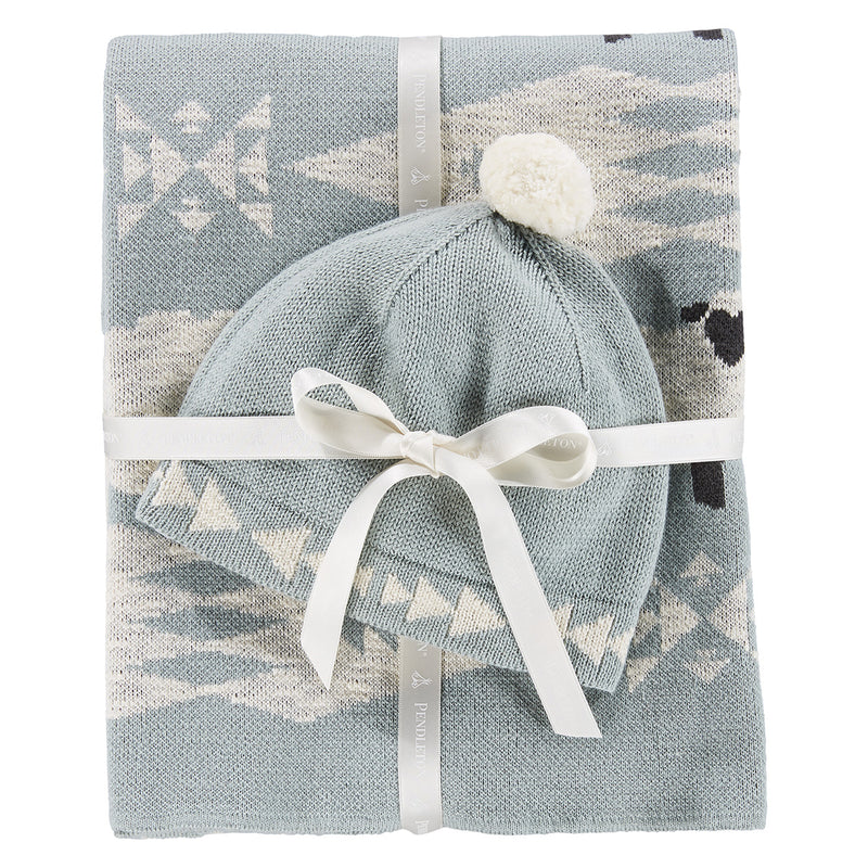 Load image into Gallery viewer, Pendleton Sheep Dreams Knit Baby Set

