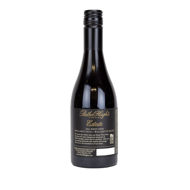 Load image into Gallery viewer, 2016 Bethel Heights Pinot Noir back of bottle

