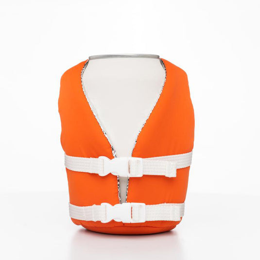 Puffin Beverage Vintage Orange Life Vest