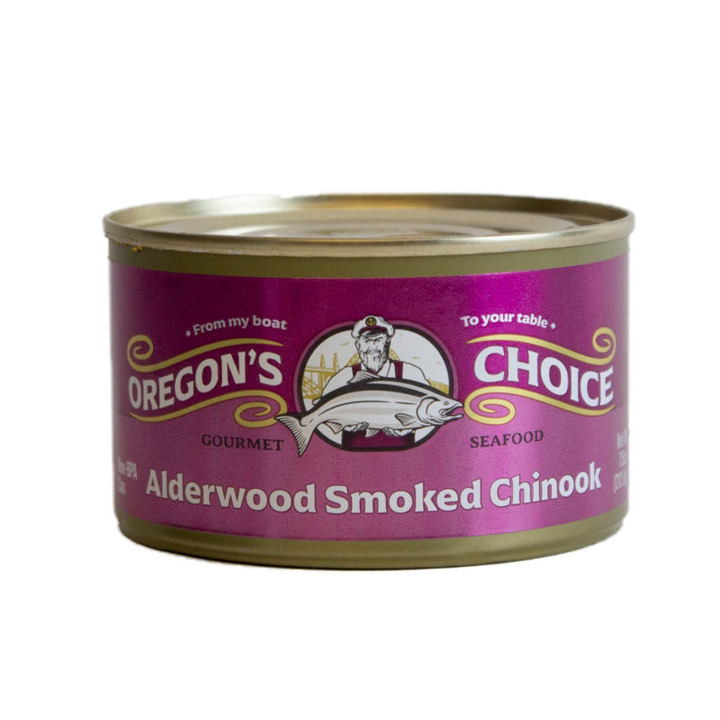 Load image into Gallery viewer, Oregon&#39;s Choice Alderwood Smoked Chinook Salmon, 7.5oz
