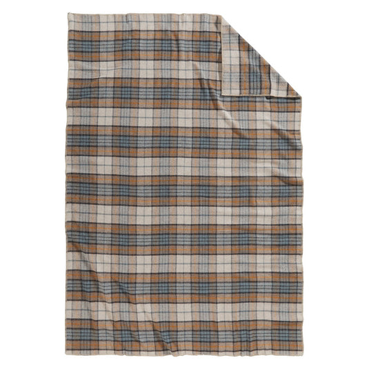 Pendleton Eco-Wise Plaid/Stripe Misty Ridge Blanket Front