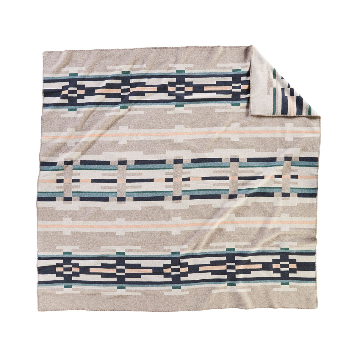 Pendleton Sandhills Wool Blanket Queen Made In Oregon