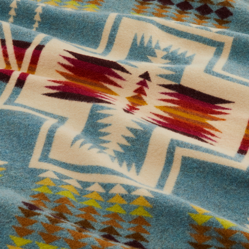 Load image into Gallery viewer, Pendleton Shale Harding Jacquard Wool Blanket Twin Detail
