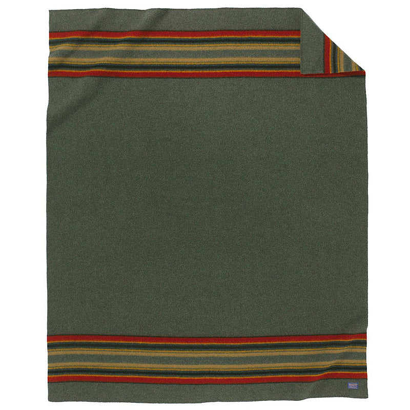 Load image into Gallery viewer, Pendleton Wool Green Heather Yakima Camp Blanket
