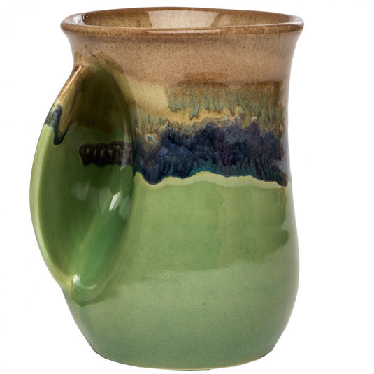 Clay In Motion Mountain Meadows Handwarmer Mug, Left Hand