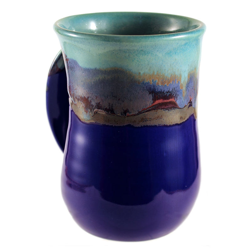 Load image into Gallery viewer, Clay in Motion Mystic Water Handwarmer Mug, Left Hand
