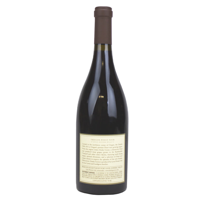 Load image into Gallery viewer, 2011 Dusky Goose Pinot Noir label
