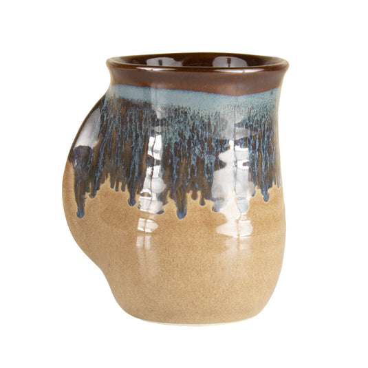 Clay In Motion Mudslide Handwarmer Mug, Right Hand
