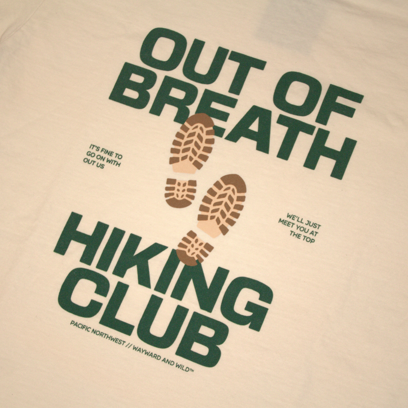 Load image into Gallery viewer, Wayward and Wild Out of Breath Hiking Club T-Shirt
