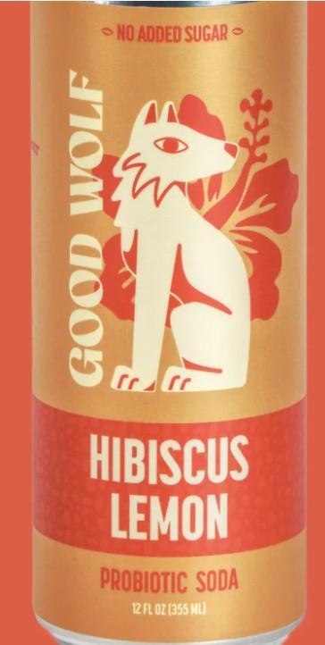 Good Wolf Soda Hibiscus Lemon 12oz