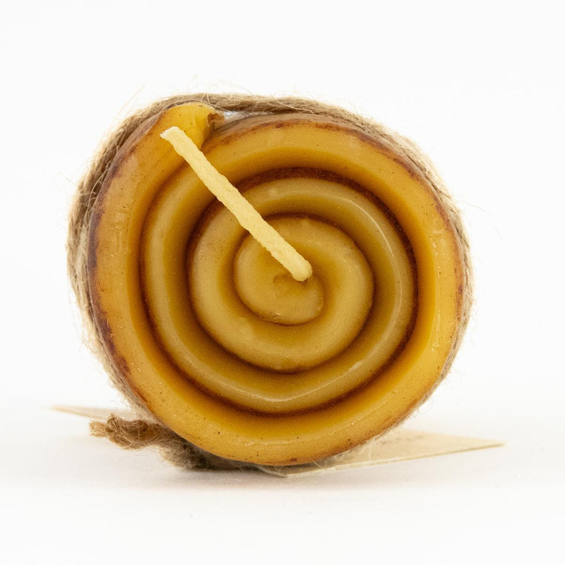 Load image into Gallery viewer, Primitive Lights Cinnamon Roll Fragrance Beeswax Candle, 6oz.
