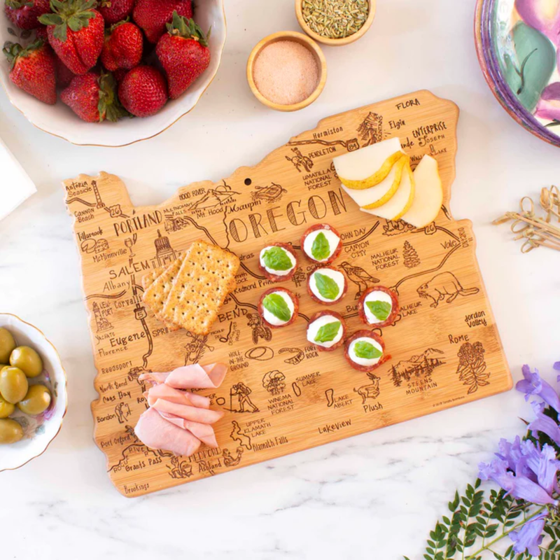 Load image into Gallery viewer, Oregon Destinations Engraved Cutting Board
