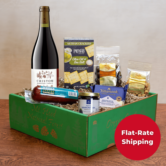 Cristom Vineyards Pinot Noir & Cheese Gift Basket