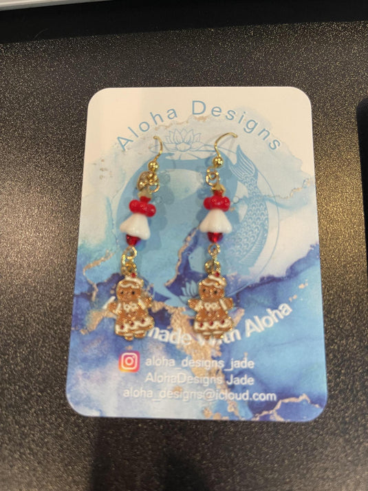 Earring Ginger bread charm