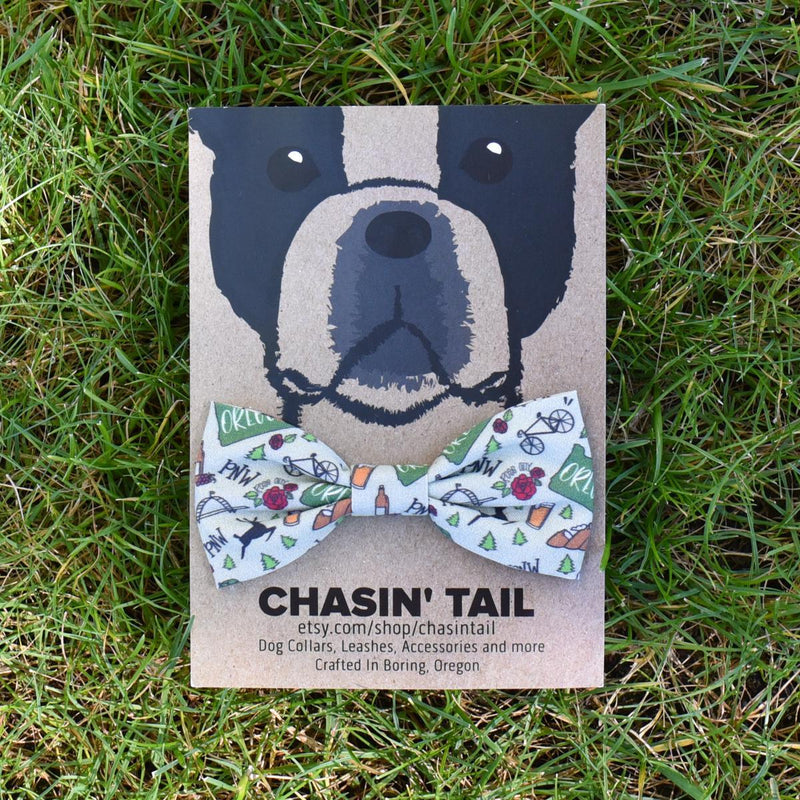 Load image into Gallery viewer, Chasin&#39; Tail Dog Designs PNW Bow Tie
