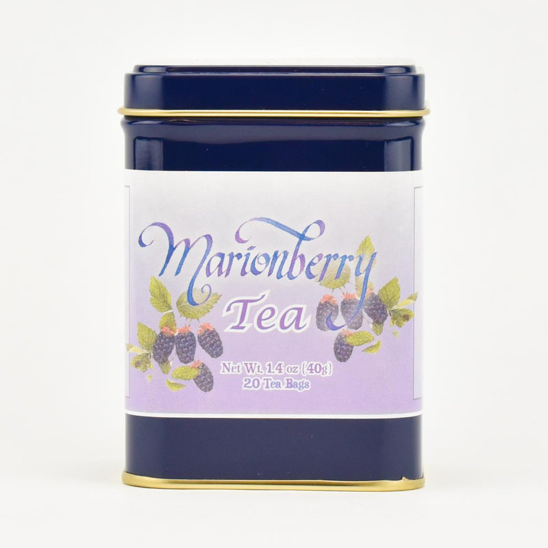 Load image into Gallery viewer, Huckleberry Haven Marionberry Tea, 20 bags front label
