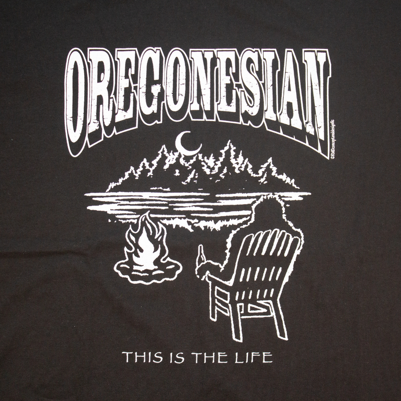 Load image into Gallery viewer, Oregonesian This Is The Life Bigfoot T-Shirt, Black
