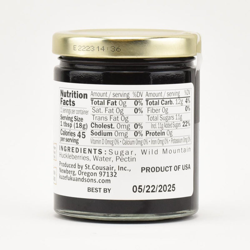 Load image into Gallery viewer, Kuze Fuku &amp; Sons Huckleberry Fruit Spread, 7.3oz.
