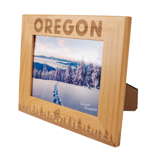 Oregon Border Frame Oregon Sasquatch Wooden Frame – Made In Oregon