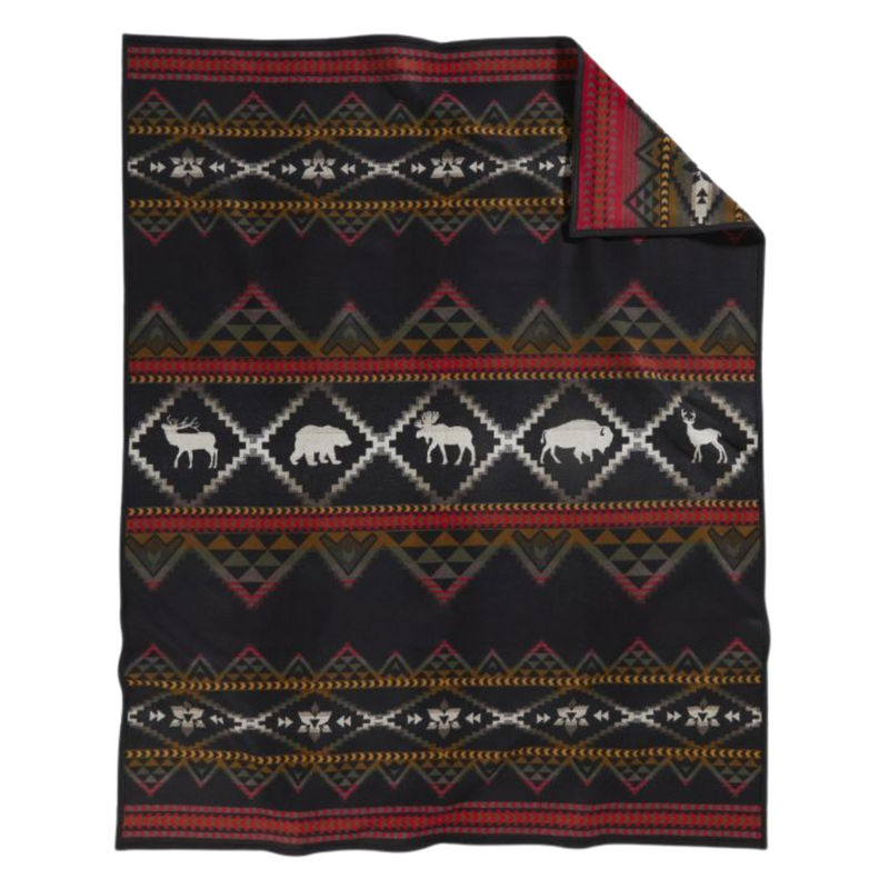 Load image into Gallery viewer, Pendleton Lost Trail Robe Wool Blanket, Twin
