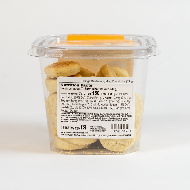 Load image into Gallery viewer, McTavish Orange Cardamom Mini Shortbread Cookies, 7oz.
