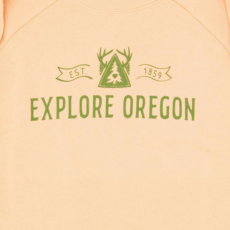 Load image into Gallery viewer, Be Oregon Explore Oregon Crop Crewneck Sweatshirt

