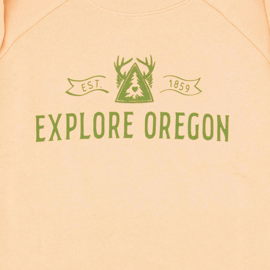 Be Oregon Explore Oregon Crop Crewneck Sweatshirt