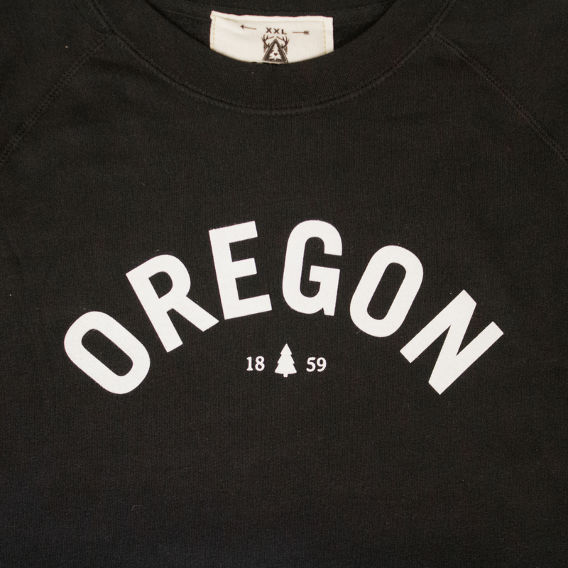 Oregon Bold Crew Neck Sweatshirt Made In Oregon