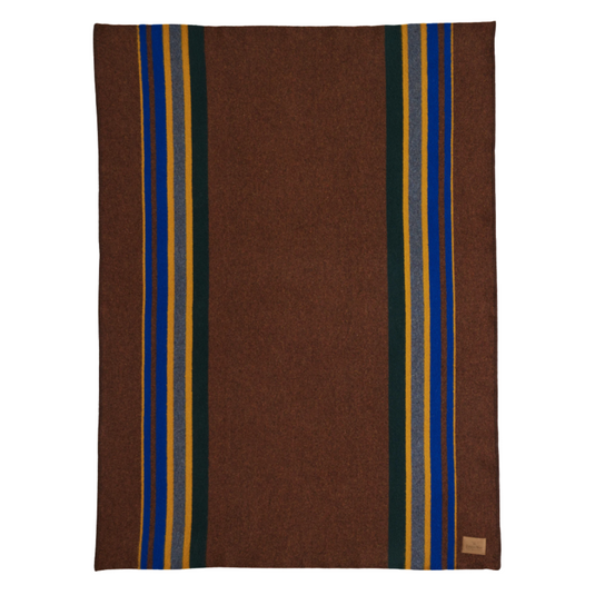 Pendleton Yakima Camp Tobacco Wool Blanket, Queen