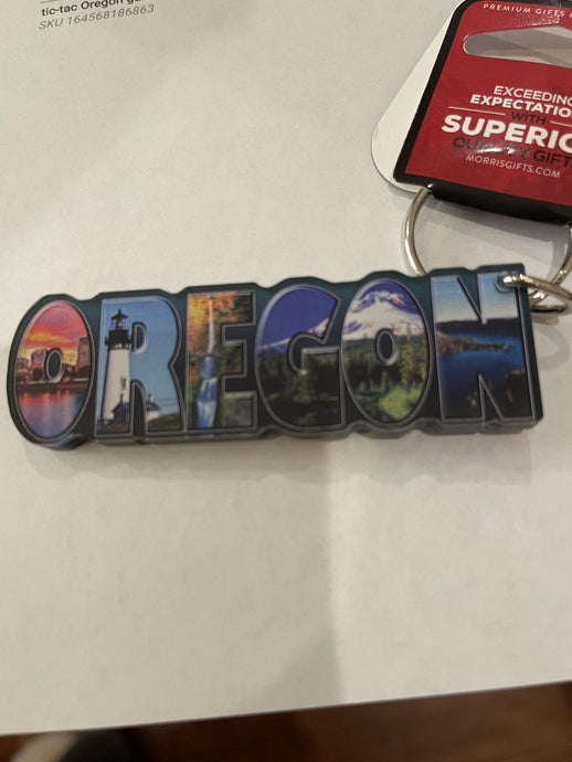 keychain Oregon acrylic