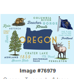 Bookmark Oregon Life Typography & Icons