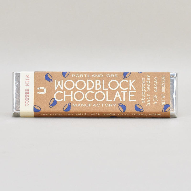 Load image into Gallery viewer, Woodblock Stumptown Coffee Hair Bender Chocolate Bar
