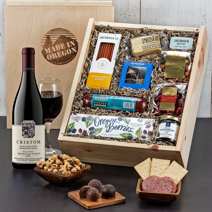 Cristom Club Favorites Wine Gift Basket