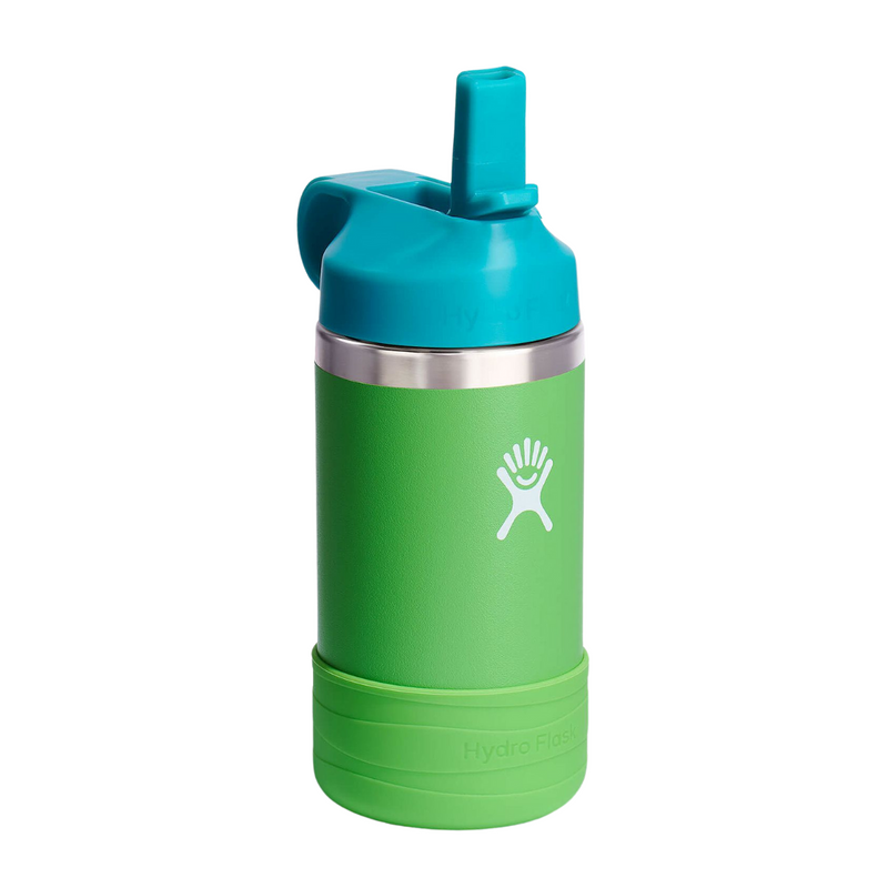 Load image into Gallery viewer, Hydro Flask Grass Kids Wide Mouth Straw Cap Bottle, 12oz.
