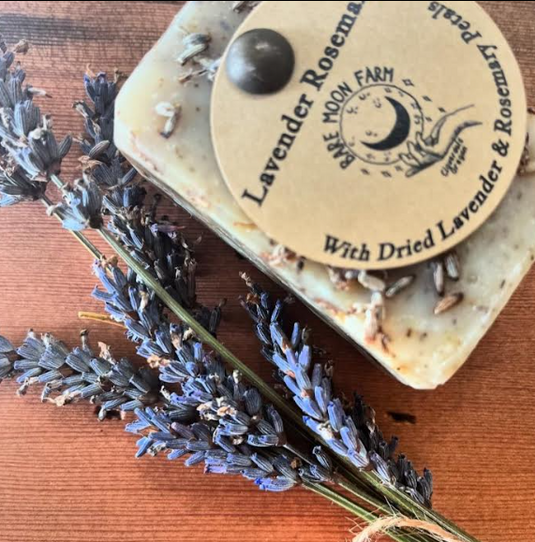 Bare Moon Farm, Lavender Rosemary Soap Bar