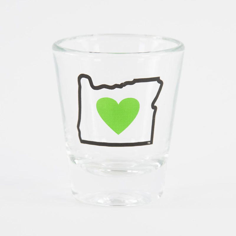 Load image into Gallery viewer, Heart in Oregon Shot Glass
