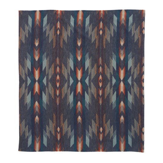 Pendleton Wyeth Falls Denim Throw Blanket Gift Pack