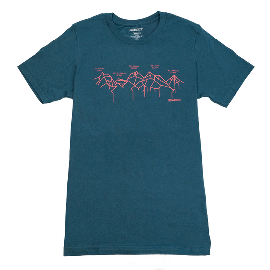 Grafletics Cascade Mountain Range T-Shirt