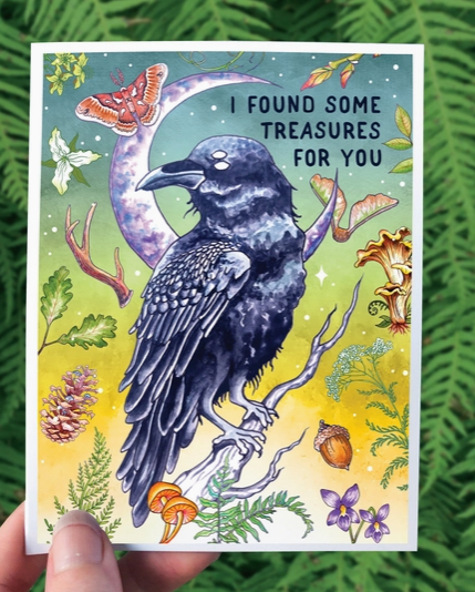 Raven Treasure Card