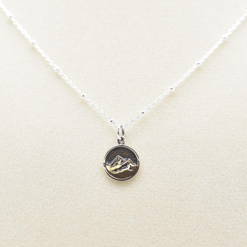 Load image into Gallery viewer, Elizabeth Jewelry Mountain Charm Necklace
